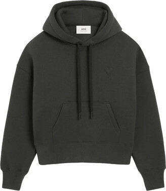 AMI Paris Boxy fit logo sweatshirt hoodie - ShopStyle