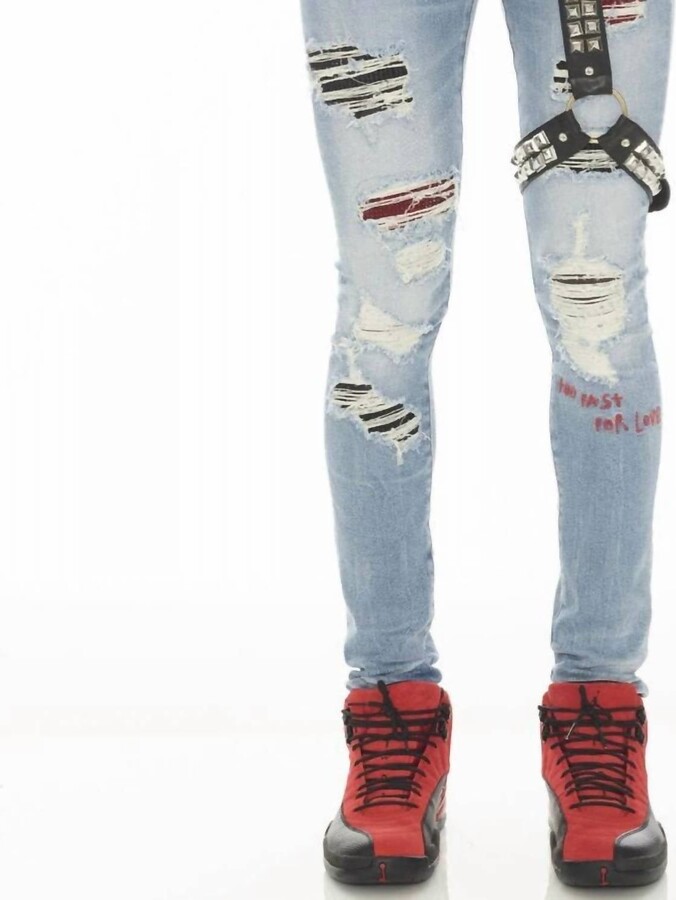 Cult of Individuality Men's Motley 220 Super Skinny Denim In Crue