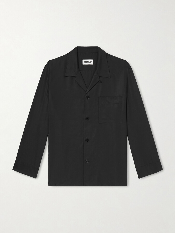 CDLP Camp-Collar Lyocell Pyjama Shirt