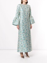 Thumbnail for your product : Bambah Zeynab scale print kaftan dress