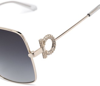 Ferragamo SF243SR oversize-frame sunglasses