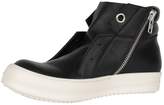 Thumbnail for your product : Rick Owens Island Dunk Leather Sneakers