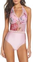 Thumbnail for your product : Ted Baker Serenity Mesh One-Piece Swimsuit