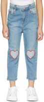 Thumbnail for your product : Marc Jacobs Kids Blue Heart Patch Jeans