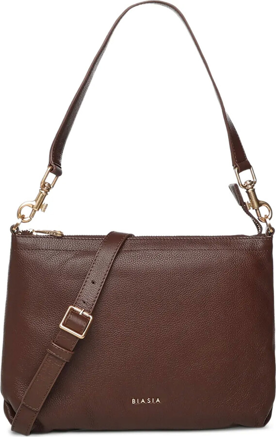 Biasia Leather Shoulder Bag