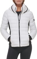 Thumbnail for your product : Calvin Klein Women's Water Resistant Casual Lightweight Scuba Side Panels Jacket