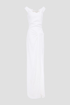 Roland Mouret Draped Stretch-crepe Gown