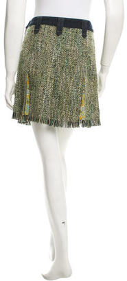 Dolce & Gabbana Tweed & Denim Mini Skirt