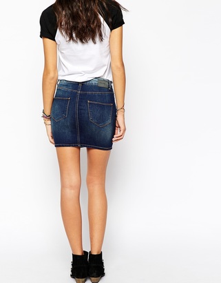 Blend of America Blend Patched Mini Skirt