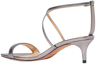 Alexandre Birman Smart Cocktail Metallic Leather Sandals