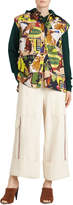 Thumbnail for your product : Burberry Hen Printed Sleeveless Button-Front Blouse