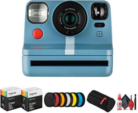 Polaroid Now+ i-Type Instant Camera (Blue) Bundle