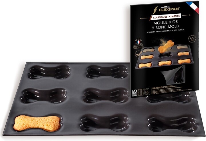 Silpat Flexipan 9 Bones Pet Treats Premium Silicone Baking Pan