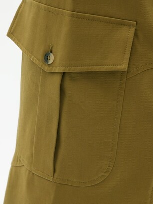 Petar Petrov Garnet Cargo-pocket Cotton-gabardine Trousers - Dark Green