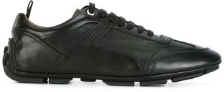 Bally perforated texture lace-up sneakers - men - Leather/rubber - 7.5