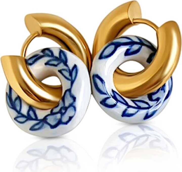 Gabi the Label Donut Hoops Ceramic ShopStyle Earrings