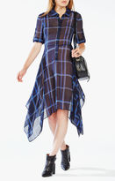 Thumbnail for your product : BCBGMAXAZRIA Beatryce Plaid Silk Dress