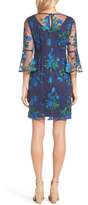 Thumbnail for your product : Chetta B Bell Sleeve Lace Sheath Dress