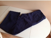 Thumbnail for your product : Club Monaco Blue Cotton Trousers