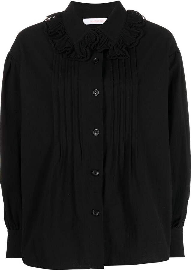 Womens Clothing Tops Shirts See By Chloé Synthetic Shirt in Black 