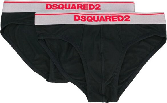 DSQUARED2 Logo Band Two-Pack Briefs - ShopStyle