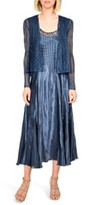 Thumbnail for your product : Komarov Charmeuse Midi Dress with Jacket