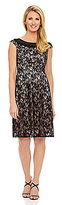 Thumbnail for your product : Jax Illusion Lace Fit-and-Flare Dress