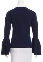 Thumbnail for your product : Jonathan Simkhai Crew Neck Bell Sleeve Top