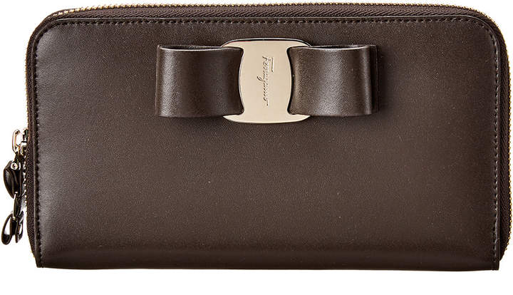 ferragamo zip around wallet