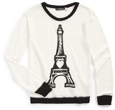 Thumbnail for your product : Flowers by Zoe 'Eiffel Tower' Sweater (Toddler Girls & Little Girls)