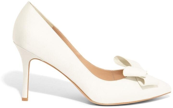 Ivory satin court shoes uk Clearance