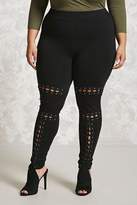 Thumbnail for your product : Forever 21 Plus Size Strappy Leggings