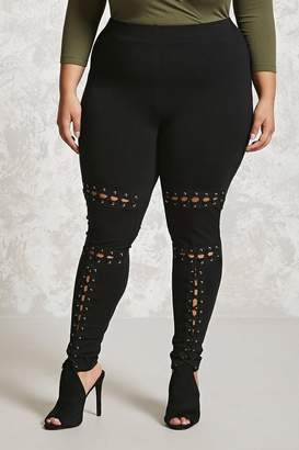 Forever 21 Plus Size Strappy Leggings