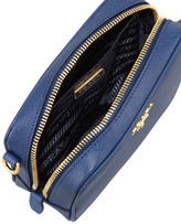 Thumbnail for your product : Prada Saffiano Mini Zip Crossbody Bag, Blue