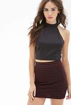 Thumbnail for your product : Forever 21 Ribbed Stripe Skirt