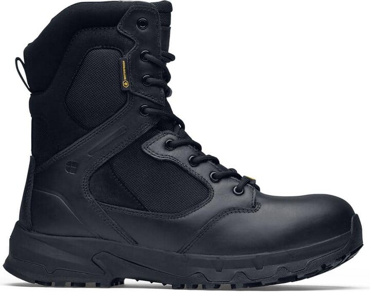 Ace Unisex Defense Water Resistant 8 in. Work Boots - Composite Toe- Black Size 10.5(M)