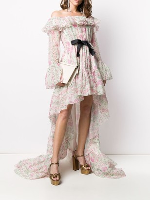 Giambattista Valli Ruffled Floral-Print Gown