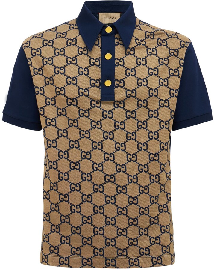 Gucci Blue Men's Polos | Shop the world's largest collection of 
