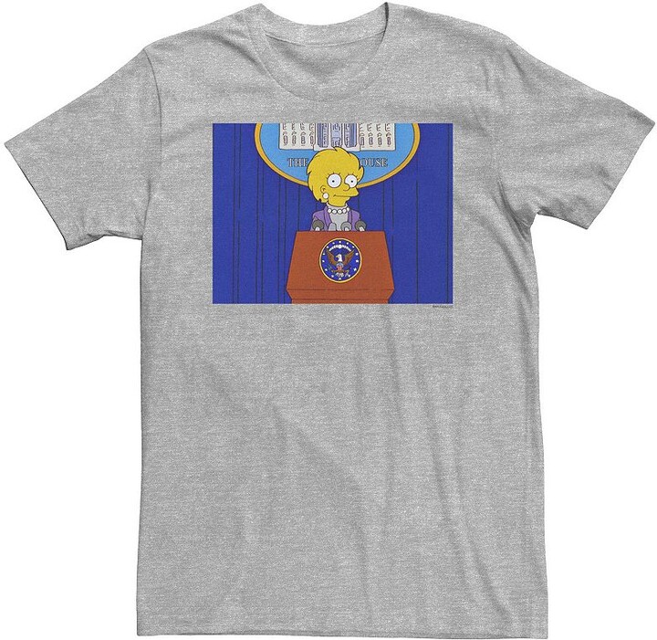 Licensed Character Big & Tall The Simpsons Lisa Simpson President Tee