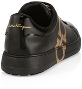 Thumbnail for your product : Ferragamo Number Leather Sneakers