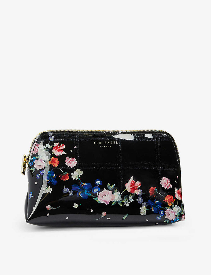 floral print makeup bag