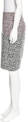 Pinko Leopard Print Pencil Skirt