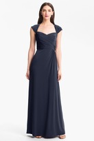 Thumbnail for your product : Amsale Back Cutout Gown
