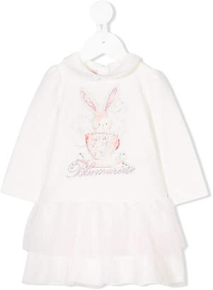 Miss Blumarine bunny printed dress