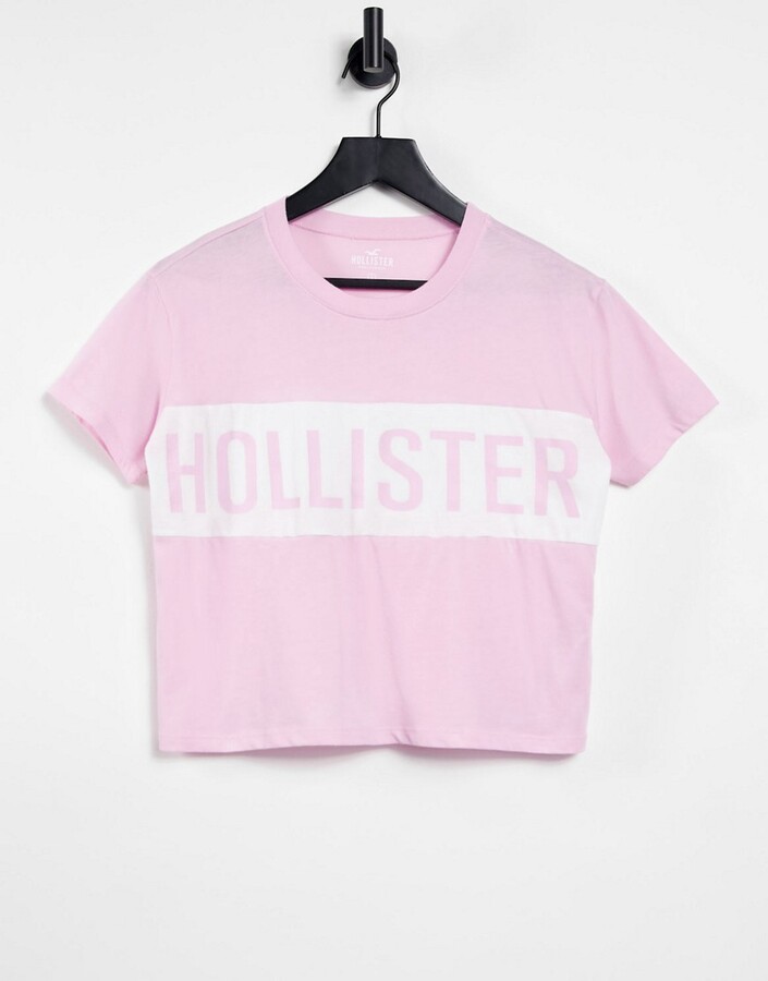 pink hollister shirt