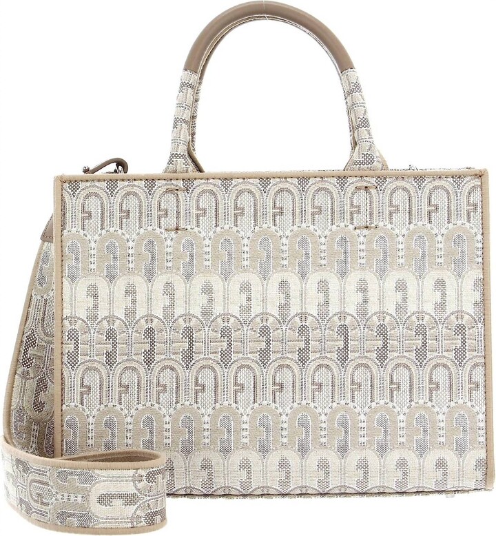 Furla Women's Opportunity Natural Monogram Tote Handbag In Patterned -  ShopStyle