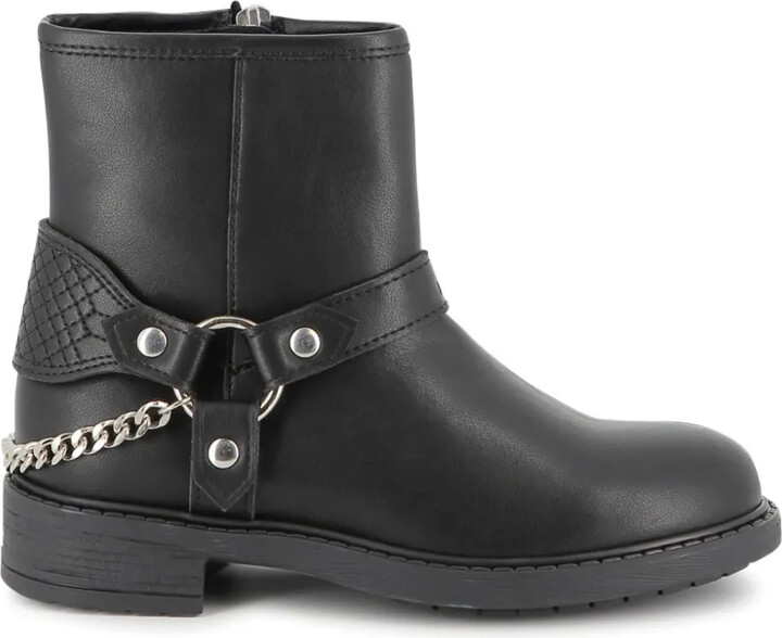 Zadig & Voltaire Kids Chain-Embellished Ankle Boots