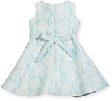 Thumbnail for your product : Helena Floral Jacquard Cross-Pleated Dress, Size 7-14