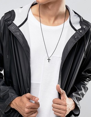 Mister Crucis Necklace In Black