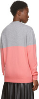Thumbnail for your product : Givenchy Pink & Grey Cashmere Logo Sweater